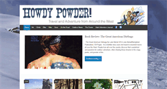 Desktop Screenshot of howdypowder.com