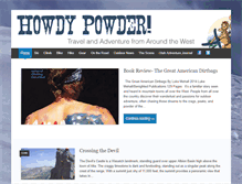 Tablet Screenshot of howdypowder.com